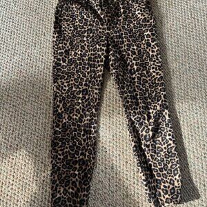 Leopard skinny jeans size 10